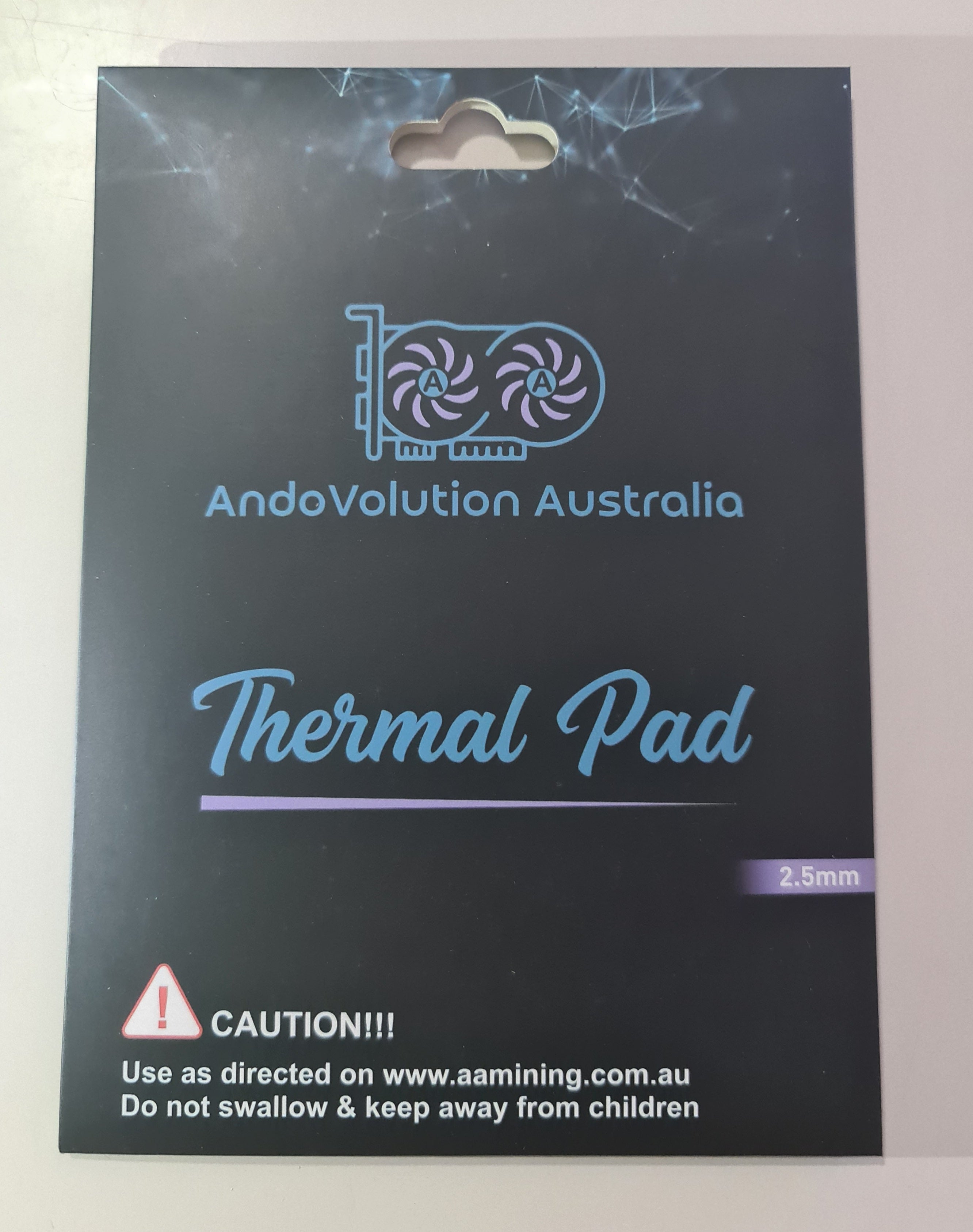 AndoVolution Australia Thermal Pads 16w/mk 100x100 pads with 2.5mm thickness - AndoVolution Australia - GPU Risers - crypto mining - Located: North Lakes, Brisbane, QLD, Australia