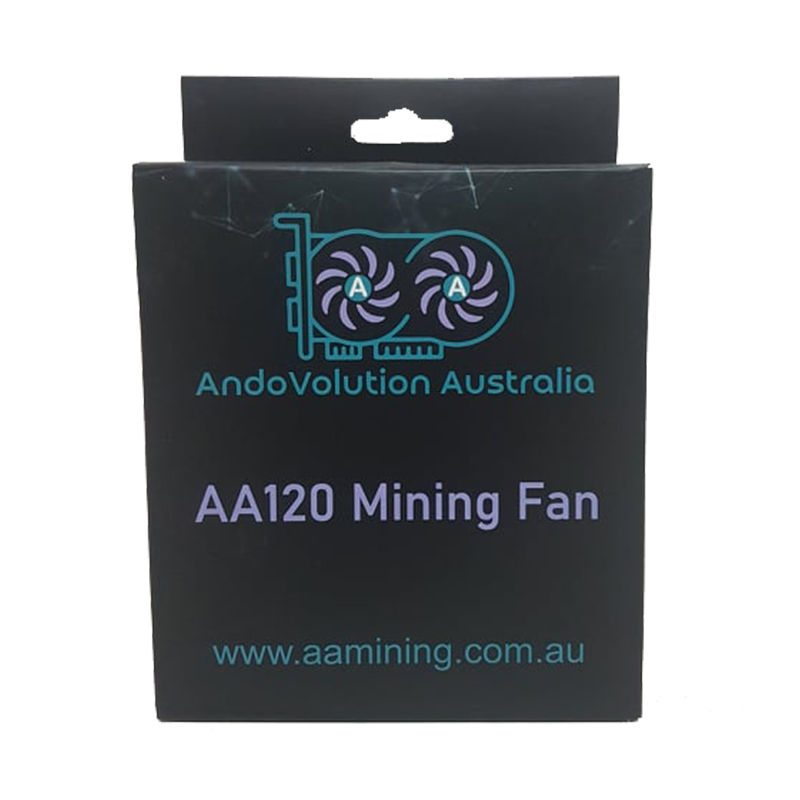 AA120 Mining Fan AndoVolution Australia High Flow low noise low power GPU mining Fans - AndoVolution Australia - GPU Risers - crypto mining - Located: North Lakes, Brisbane, QLD, Australia
